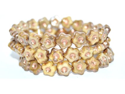 Flowers 11mm - pressed beads