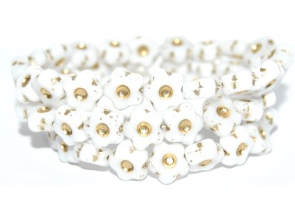 Flowers 11mm - pressed beads