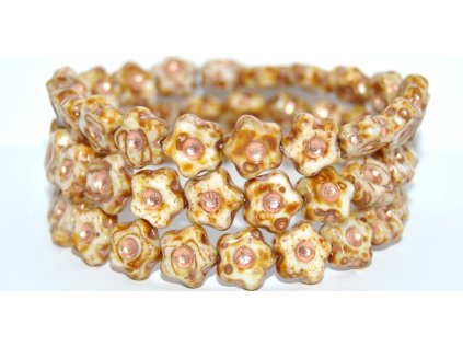 Flowers 11mm - pressed beads