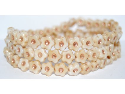 Flowers 11mm - pressed beads