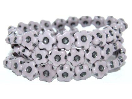 Flowers 11mm - pressed beads