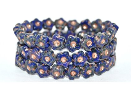 Flowers 11mm - pressed beads