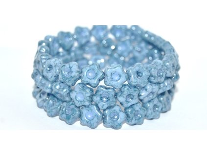 Flowers 11mm - pressed beads