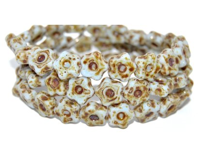 Flowers 11mm - pressed beads