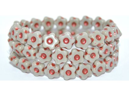 Flowers 11mm - pressed beads