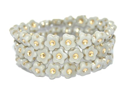 Flowers 11mm - pressed beads