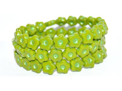 Flowers 11mm - pressed beads