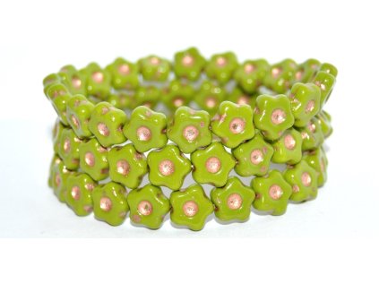 Flowers 11mm - pressed beads