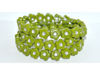 Flowers 11mm - pressed beads