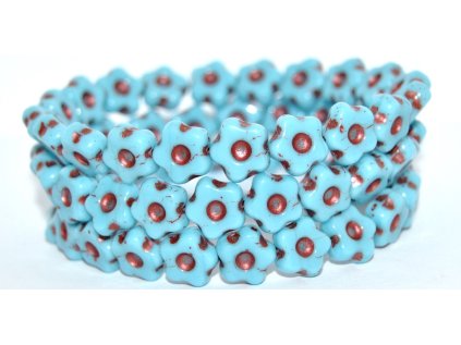 Flowers 11mm - pressed beads