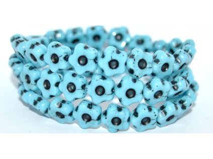 Flowers 11mm - pressed beads