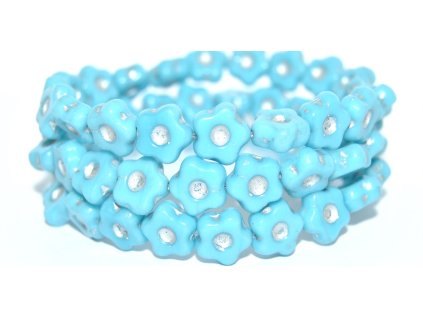 Flowers 11mm - pressed beads