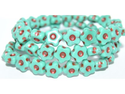 Flowers 11mm - pressed beads