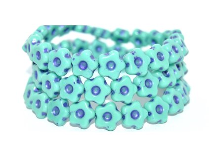 Flowers 11mm - pressed beads