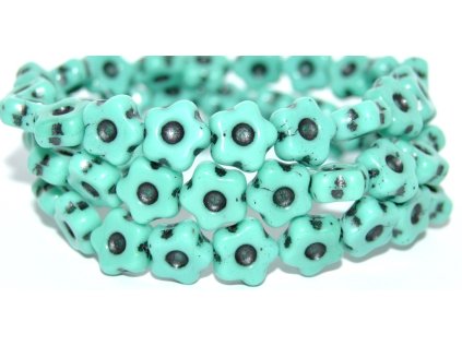 Flowers 11mm - pressed beads