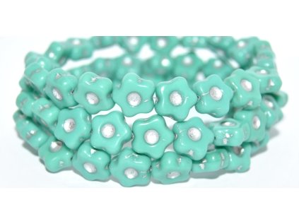 Flowers 11mm - pressed beads