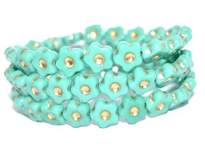 Flowers 11mm - pressed beads