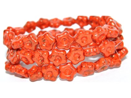 Flowers 11mm - pressed beads