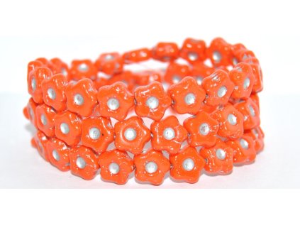 Flowers 11mm - pressed beads