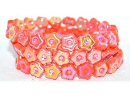 Flowers 11mm - pressed beads