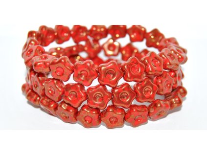 Flowers 11mm - pressed beads