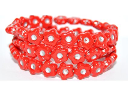 Flowers 11mm - pressed beads