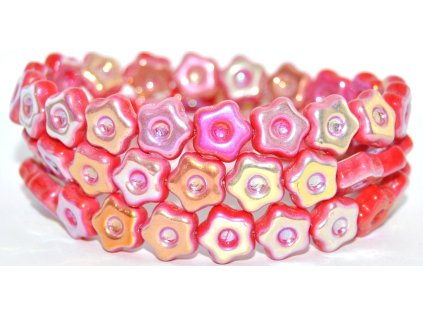 Flowers 11mm - pressed beads