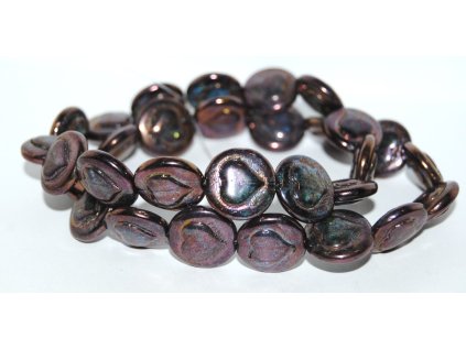 Pressed Beads - Hearts 17mm