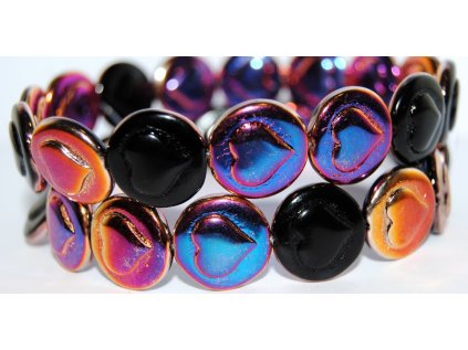 Pressed Beads - Hearts 17mm