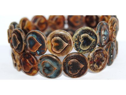 Pressed Beads - Hearts 17mm