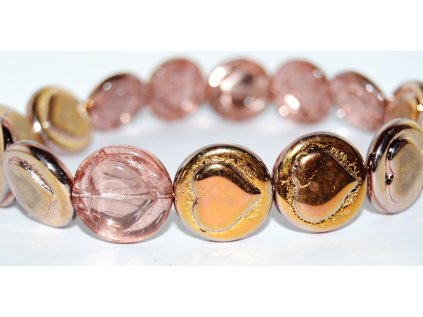 Pressed Beads - Hearts 21mm