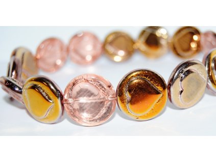 Pressed Beads - Hearts 21mm