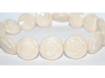 Pressed Beads - Hearts 21mm