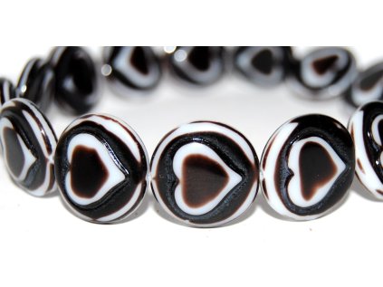 Pressed Beads - Hearts 21mm