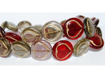 Pressed Beads - Hearts 21mm