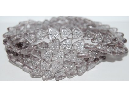 Flower on triangle 10mm - Pressed Beads