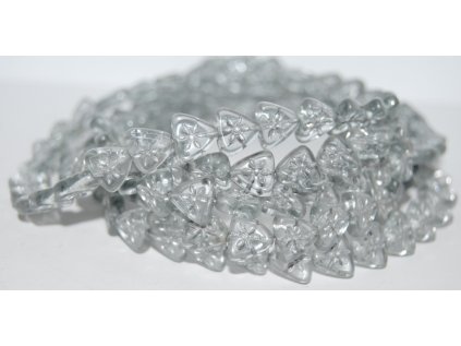 Flower on triangle 10mm - Pressed Beads