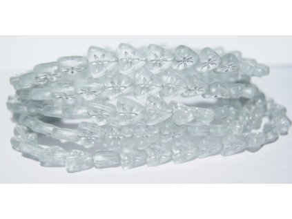 Flower on triangle 10mm - Pressed Beads