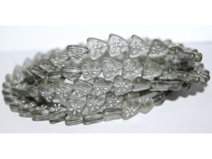 Flower on triangle 10mm - Pressed Beads