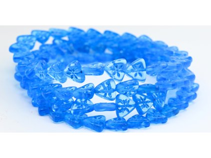 Flower on triangle 10mm - Pressed Beads