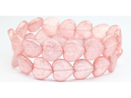 Hearts - 18x17mm - Pressed beads