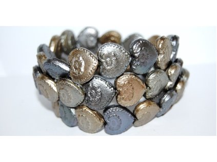 Hearts - 18x17mm - Pressed beads