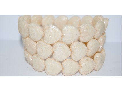 Hearts - 18x17mm - Pressed beads