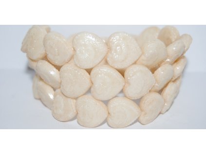 Hearts - 18x17mm - Pressed beads