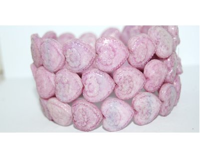 Hearts - 18x17mm - Pressed beads