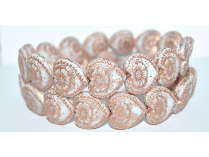 Hearts - 18x17mm - Pressed beads