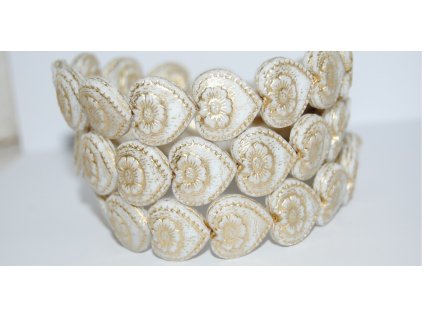 Hearts - 18x17mm - Pressed beads