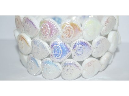 Hearts - 18x17mm - Pressed beads