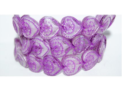 Hearts - 18x17mm - Pressed beads
