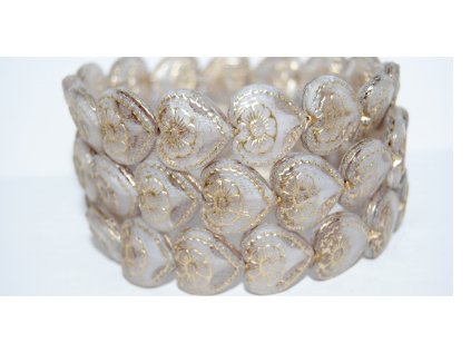 Hearts - 18x17mm - Pressed beads